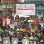 Donation of School Bags to Children of Bangalore Urban Slums, Jayanagar